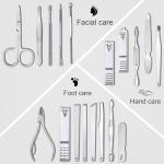 18-Piece Stainless Steel Nail Clippers Set