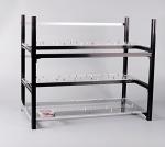 12 GPU Mining rig Aluminum Stackable Open air Mining Case Computer ETH Frame Rig for Bitcon Miner Kit Unassembled Ethereum (Only Frame and Fan Brackets Included)