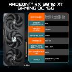 GIGABYTE Gaming Radeon RX 9070 XT 16GB GDDR6 PCI Express 5.0 x16 Graphics Card GV-R9070XTGAMING OC-16GD