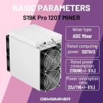 Antminer S19k Pro 120T BTC Miner with PSU