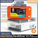 NerdMiner V2 Pro 250KH/s Bitcoin Solo Miner