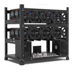 12GPU Mining Rig Frame - Steel Open Air Case