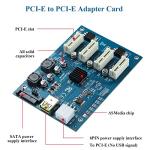 MZHOU 1X to 4 PCI-E Riser Card for Mining