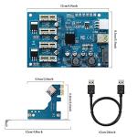 MZHOU 1X to 4 PCI-E Riser Card for Mining