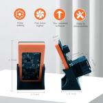 Bitaxe Gamma 601 Bitcoins Miner 1.2TH/S Open-Source System BM1370 Asic Chip Lucky Miner 15W/TH BTC Machine Solo Miner WiFi 2.4G Connection Crypto Currency Miner Home Use (Black)