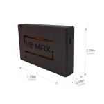 NerdMiner V2 MAX Solo Bitcoin Miner – 930KH/s Hash Rate, 1.5W Power, 3.125 BTC Win3, Compact 2.4G WiFi & Wired Connection, High-Efficiency Cryptocurrency Miner for Bitcoin Enthusiasts（Black