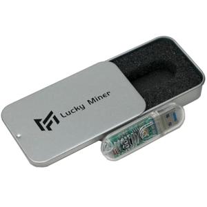 Solo Miner Lucky Miner LV03 Mini USB Bitcoin Miner Machine 74KH/s Hashrate BTC Lottery Mining Device with LCD Display ASIC Miner SHA-56 Algorithm Crypto Miner