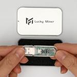 Solo Miner Lucky Miner LV03 Mini USB Bitcoin Miner Machine 74KH/s Hashrate BTC Lottery Mining Device with LCD Display ASIC Miner SHA-56 Algorithm Crypto Miner