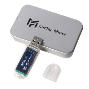 USB Bitcoins Miner Mini Solo Miner LV03 Asic Algorithm Lottery Crypto Miner 2.4G WiFi 74KH 1W with Display Compact Portable Bitcoins Mining Stick Cryptocurrency Silent (1pcs)