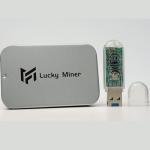 Solo Miner Lucky Miner LV03 Mini USB Bitcoin Miner Machine 74KH/s Hashrate BTC Lottery Mining Device with LCD Display ASIC Miner SHA-56 Algorithm Crypto Miner