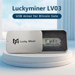 USB Bitcoins Miner Mini Solo Miner LV03 Asic Algorithm Lottery Crypto Miner 2.4G WiFi 74KH 1W with Display Compact Portable Bitcoins Mining Stick Cryptocurrency Silent (1pcs)