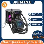 in Stock NerdQaxe++ Hydro - 4.8TH/s Bitcoin Miner 15J/TH Efficiency 60W Low Power,SHA-256 ASIC 4*BM1370 Chips,2.4G WiFi Open-Source Mining Perfect for Mining Enthusiasts