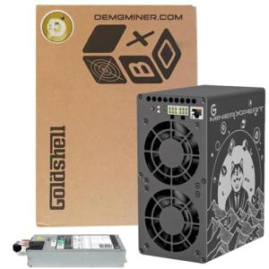 New Goldshell MINI Doge 3 Ⅲ ASIC Miner Dual Mode 700M/s 400W or 550M/s 260W with 110V-240V 750W PSU and Cord (MINI Doge Ⅲ)