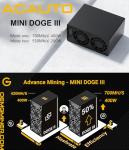 ACAUTO Goldshell Mini Doge Ⅲ Miner for Doge Coin & LTC, Dual Mode 700M/400W or 550M/260W WiFi Version