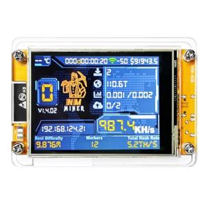 Heltec Bitcoin Miner NerdMiner V2 NMMiner ESP-WROOM-32 ESP32 Development Board 2.8 inch Smart Display Lucky Miner Hashrate Module 414KH/s Crypto Solo Lottery Miner