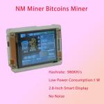 NMMiner Upgraded 1060 KH/S Harshrate, 2.8 Inch Smart Display,Solo Lottery Miner,USB NMMiners for home (2 PCS)