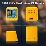 Nerdminer V2 Bitcoin Miner Binghe 1060 KH/s Nerd Miner V2 Intelligent Display with ESP32 and Table Clock Bitcoin Miner BTC Solo Lottery Miner Bitcoin Crypto Lottery Miner Compatible with Nerd Miner v2