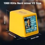 Nerdminer V2 Bitcoin Miner Binghe 1060 KH/s Nerd Miner V2 Intelligent Display with ESP32 and Table Clock Bitcoin Miner BTC Solo Lottery Miner Bitcoin Crypto Lottery Miner Compatible with Nerd Miner v2