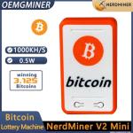 NerdMiner V2 Mini 1000KH/S 0.5W Bitcoin Solo Miner Win 3.125 BTC Lottery Low Power Consumption Asic Miner by OEMGMINER