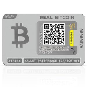 Ballet 5-Pack REAL Bitcoin - The Easiest Crypto Cold Storage Card - Cryptocurrency Hardware Wallet with Secure Multicurrency and NFT Support