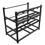 Kingwin Miner Rig Case Frame 12 GPU – Premium Stackable Aluminum Mining Rig Enclosure for Efficient Crypto Mining, Test Bench PC Case.
