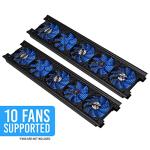 Kingwin Miner Rig Case Frame 12 GPU – Premium Stackable Aluminum Mining Rig Enclosure for Efficient Crypto Mining, Test Bench PC Case.