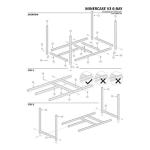 RXFSP Professional 6 GPU Miner Mining Case Aluminum Frame Mining Rig Black with 5 Fans