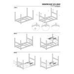 RXFSP Professional 6 GPU Miner Mining Case Aluminum Frame Mining Rig Black with 5 Fans