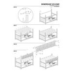 RXFSP Professional 6 GPU Miner Mining Case Aluminum Frame Mining Rig Black with 5 Fans