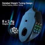 Redragon M908 Impact RGB LED MMO Mouse with Side Buttons Optical Wired Gaming Mouse with 12,400DPI, High Precision, 20 Programmable Mouse Buttons