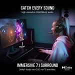 Corsair HS80 RGB USB Gaming Headset - Dolby 7.1 Surround Sound - Broadcast Quality Microphone - iCUE Compatible - PC - Black