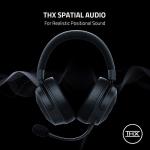 Razer Kraken V3 - Wired USB Gaming Headset with Razer Chroma RGB (TriForce 50 mm Drivers, THX Spatial Audio, HyperClear Cardioid Mic, Chroma RGB) Black