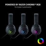 Razer Kraken V3 - Wired USB Gaming Headset with Razer Chroma RGB (TriForce 50 mm Drivers, THX Spatial Audio, HyperClear Cardioid Mic, Chroma RGB) Black