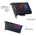 AVerMedia GC573 Live Gamer 4K – PCIe Capture Card for Streaming & Recording, 4K60 HDR, Ultra-Low Latency, VRR, 1080p240, PS5, Xbox Series X/S, PS4 Pro, OBS, Twitch, YouTube, Windows, PC