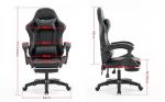 Millhouse Gaming Racing Desk Chair with Adjustable Lumbar Support, Footrest, and Head Pillow, X2022 (Black)