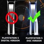 Miimall for Sony Playstation 5 Console Case Skin, Rugged ABS Electroplated Faceplate Cover for PS5 Disc Edition Shockproof Anti-Scratch Replacement Side Plates Shell for PS5 Console Accessories-Gold