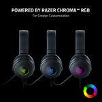 Razer Kraken V3 HyperSense - Wired USB Gaming Headset with Haptic Technology (TriForce Titanium 50 mm Drivers, THX Spatial Audio, Detachable HyperClear Cardioid Mic) Black