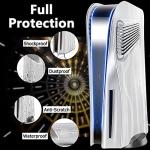 Miimall for Sony Playstation 5 Console Case Skin, Rugged ABS Electroplated Faceplate Cover for PS5 Disc Edition Shockproof Anti-Scratch Replacement Side Plates Shell for PS5 Console Accessories-Gold