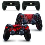 PS4 Slim Console Spiderman Skin Decal Vinal Sticker + 2 Controller Skins Set