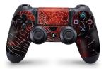 PS4 Slim Console Spiderman Skin Decal Vinal Sticker + 2 Controller Skins Set
