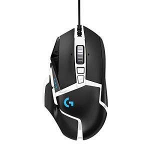 Logitech G502 HERO High Performance Gaming Mouse Special Edition, HERO 16K Sensor, 16 000 DPI, RGB, Adjustable Weights, 11 Programmable Buttons, On-Board Memory, PC/Mac – German Pack – Black/White