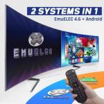 Super Console X2 Pro Retro Gaming Console, 90000+ Games, EmuELEC 4.6 + Android TV 9.0, 2 Wireless Controllers, 4K HD Output
