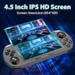 Retro Game Console Handheld, 4.5-Inch IPS Screen, 20,000+ Pre-Installed Classic Games, 64GB, Supports 15+ Emulators, 3000mAh Battery, Portable Gaming Device for Kids & Adults
