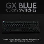 Logitech G PRO Mechanical Gaming Keyboard – Ultra Portable Tenkeyless Design, Detachable Micro USB Cable, Advanced GX Blue Clicky Switches, LIGHTSYNC RGB Backlit Keys, QWERTY UK, PC/Mac - Black