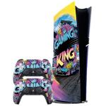 PS5 Pro Bundle Vinyl Skin – Premium 3M™ Vinyl Decal for PS5 Pro Console & Controllers, Bubble-Free, Easy Application, Residue-Free Removal, Custom Gaming Design, Digial Edition – Made in UK (Racing)