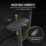 Corsair TC100 RELAXED Gaming Chair - Fabric - Racing-Inspired Design - Lumbar Pillow - Detachable Memory Foam Neck Pillow - Adjustable Seat Height - Adjustable Armrests - Black