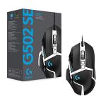 Logitech G502 HERO High Performance Gaming Mouse Special Edition, HERO 16K Sensor, 16 000 DPI, RGB, Adjustable Weights, 11 Programmable Buttons, On-Board Memory, PC/Mac – German Pack – Black/White