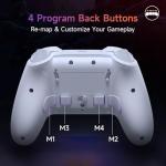 EasySMX X20 Wireless PC Controller with 7 Light Colours RGB/Hall Joystick Trigger, Mechanical Buttons, Bluetooth Gamepad for PC/Switch/Android/iOS/Steam/Mobile,Rechargeable Battery (1000mAh)