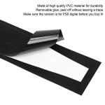 Vikye For Digital Console Middle Skin, Brushed Black, PVC, Scratch Resistant