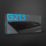 Logitech G213 Prodigy Gaming Keyboard, LIGHTSYNC RGB Backlit Keys, Spill-Resistant, Customizable Keys, Dedicated Multi-Media Keys, QWERTY UK Layout - Black